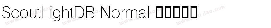 ScoutLightDB Normal字体转换